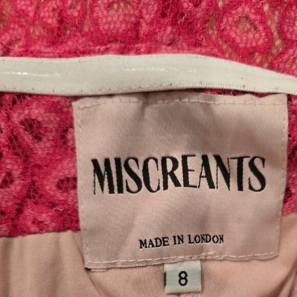 Miscreants Cupid Dress Pink Leopard Lace – NWOT Size US 6 - Picture 4 of 4